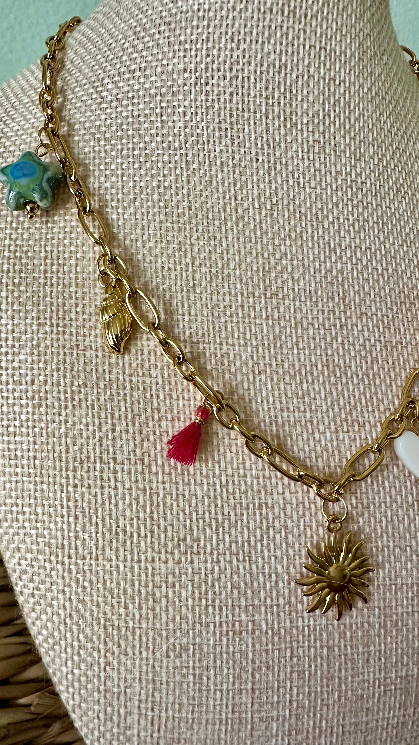 Sun Charm Necklace