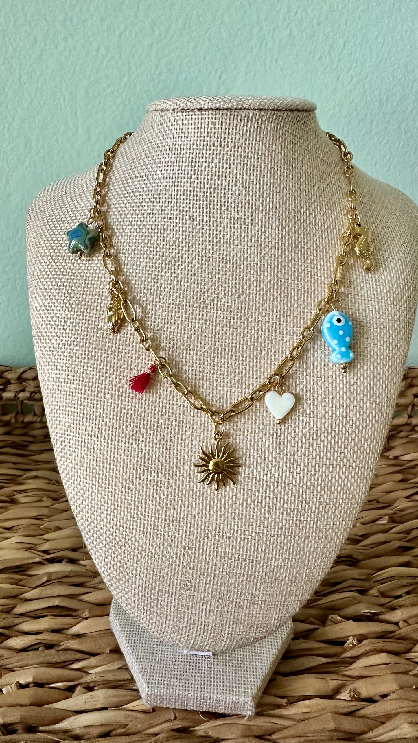 Sun Charm Necklace