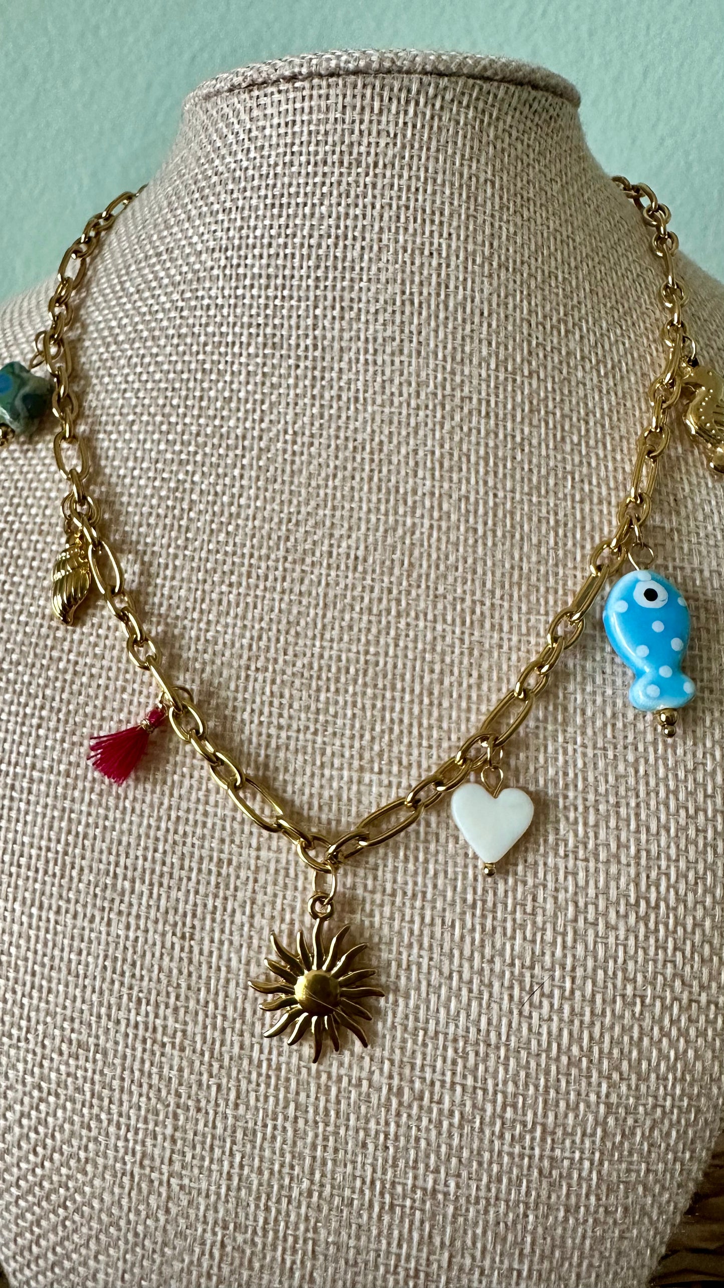 Sun Charm Necklace