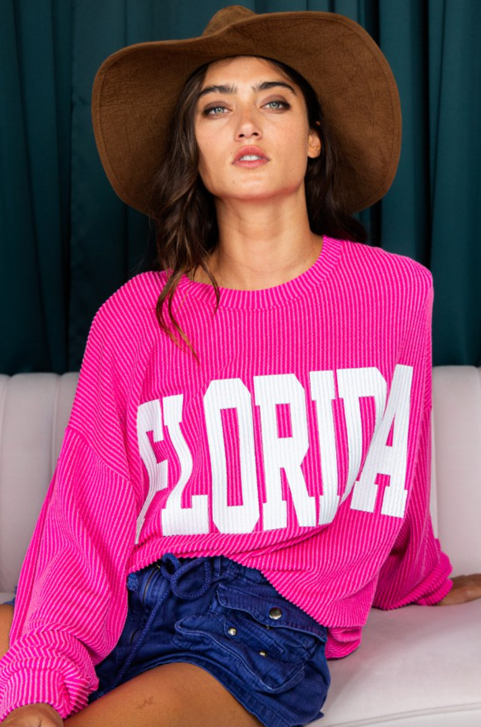 Pink Florida Comfy Sweatshirt