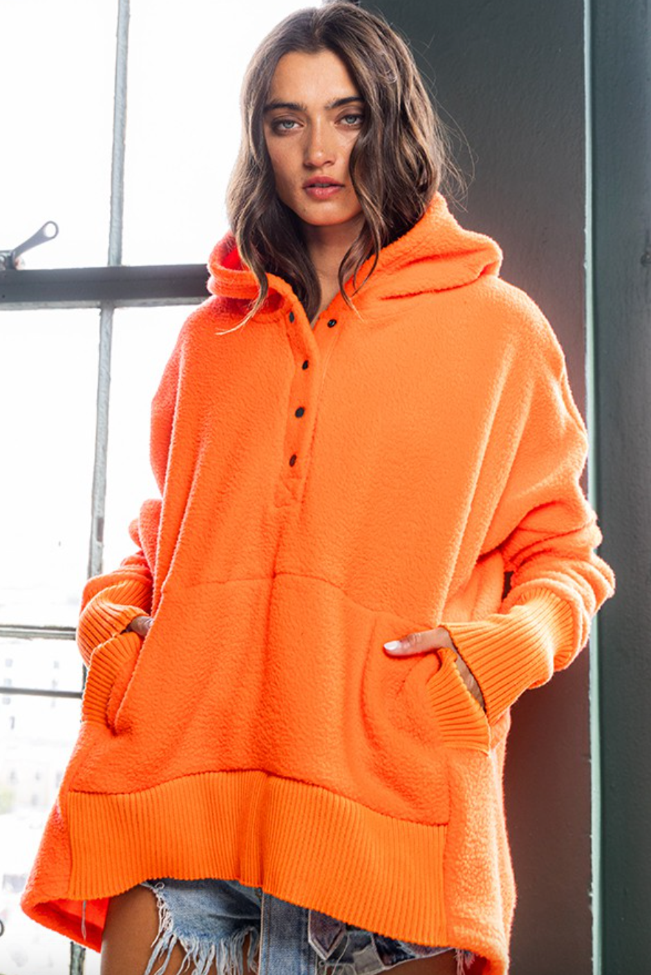 Oversized Teddy Bear Hoodie
