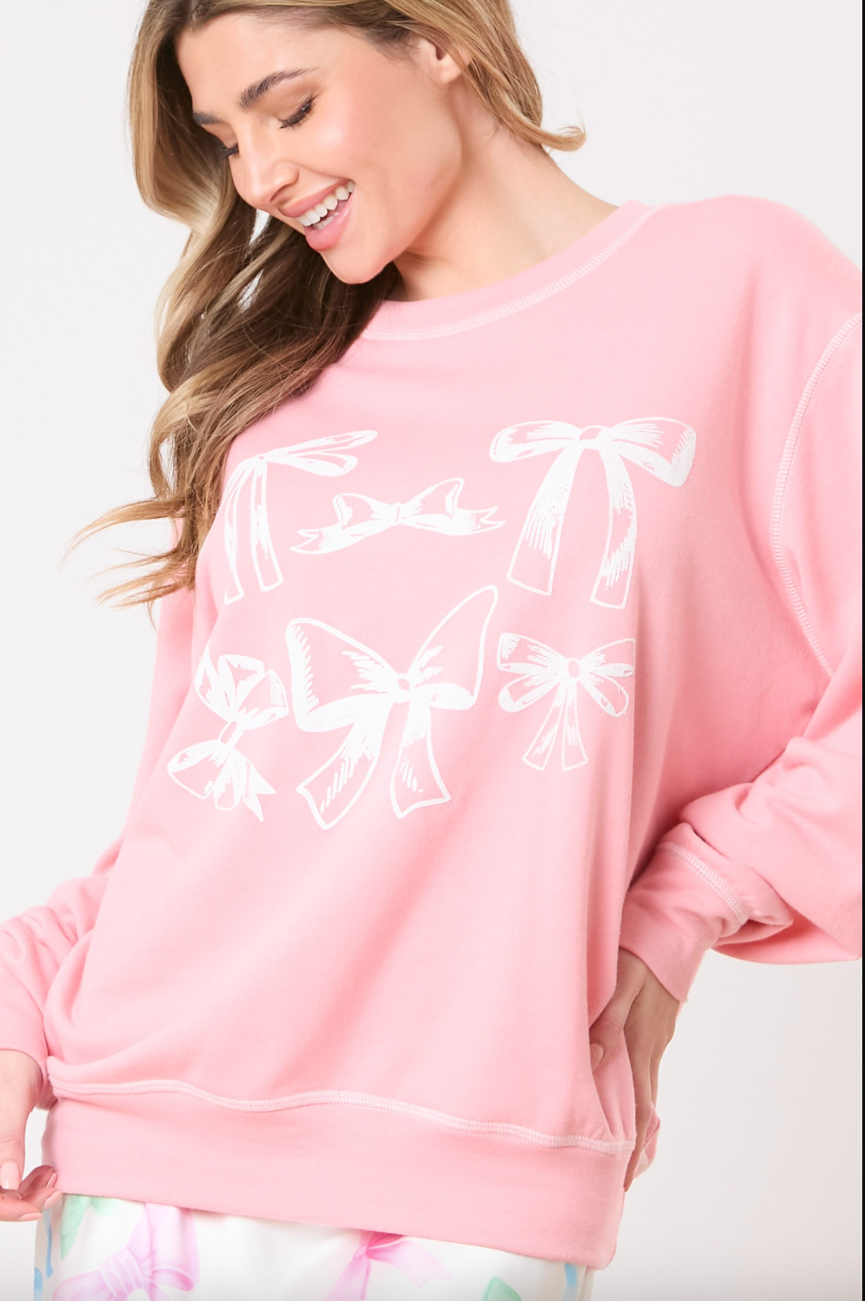 Pink Bow Sweatshirt