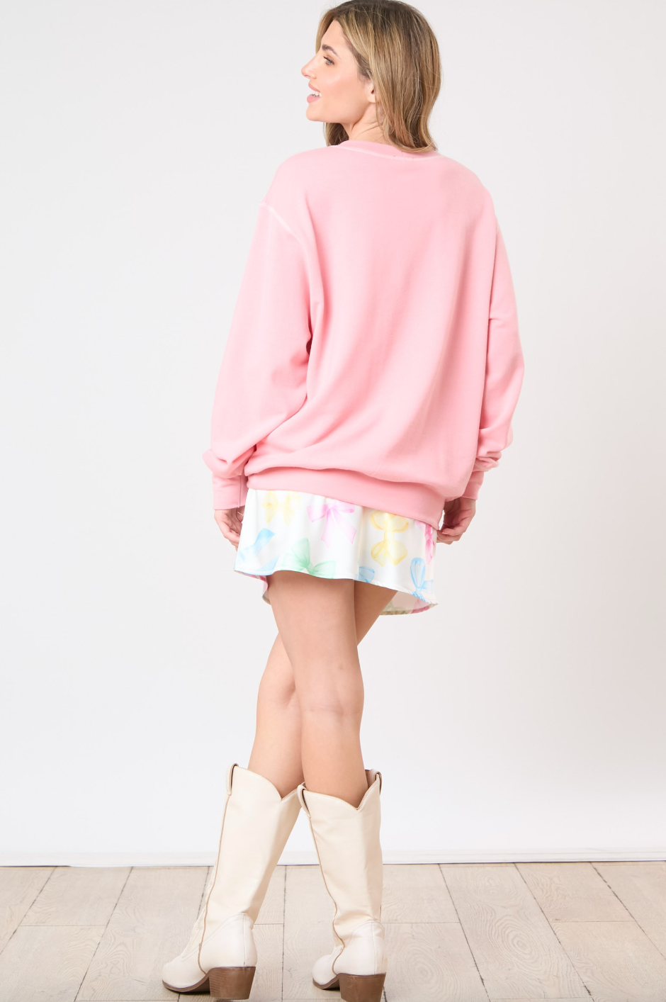 Pink Bow Sweatshirt