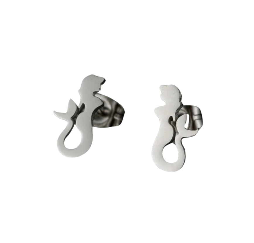 Mermaid Silver Earrings