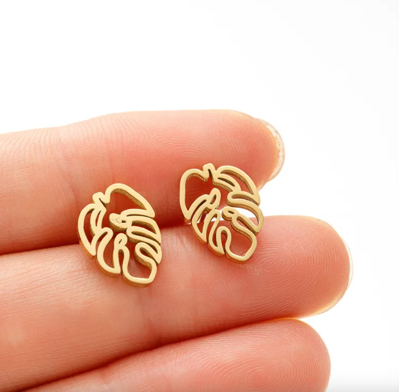Palm Leaf Earrings