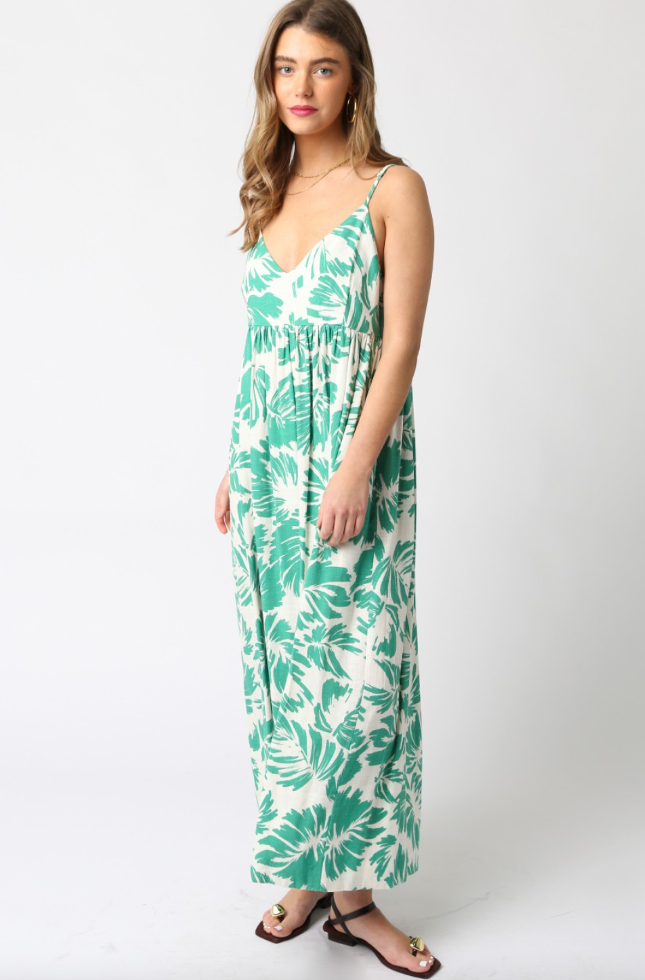 Pretty Palm Maxi Dress