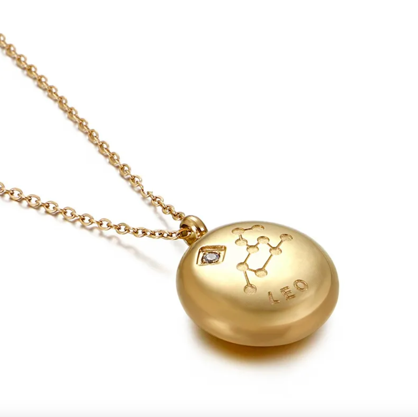 Leo Disc Necklace