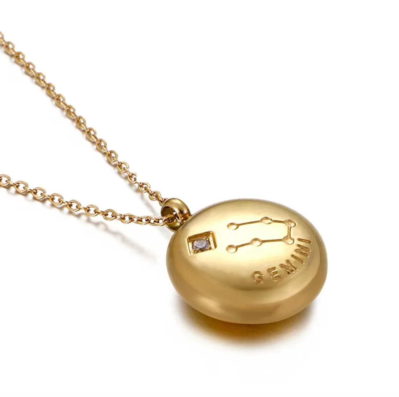 Gemini Disc Necklace