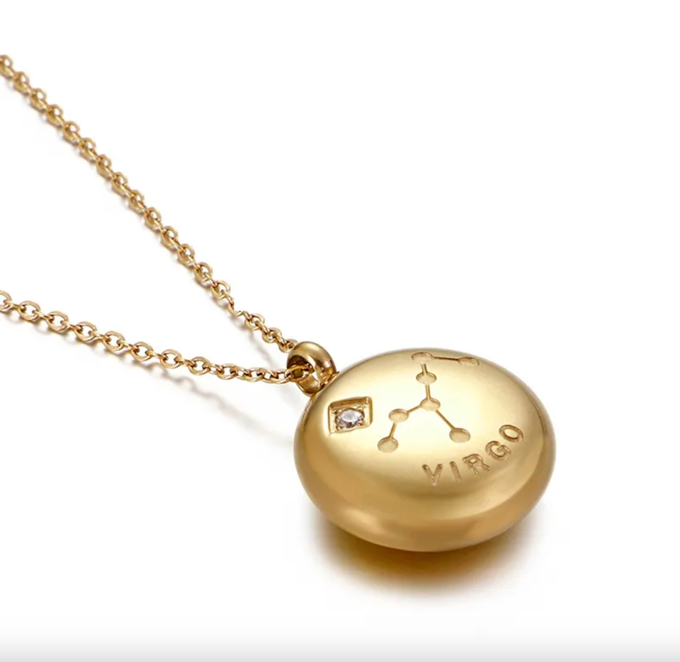 Virgo Disc Necklace