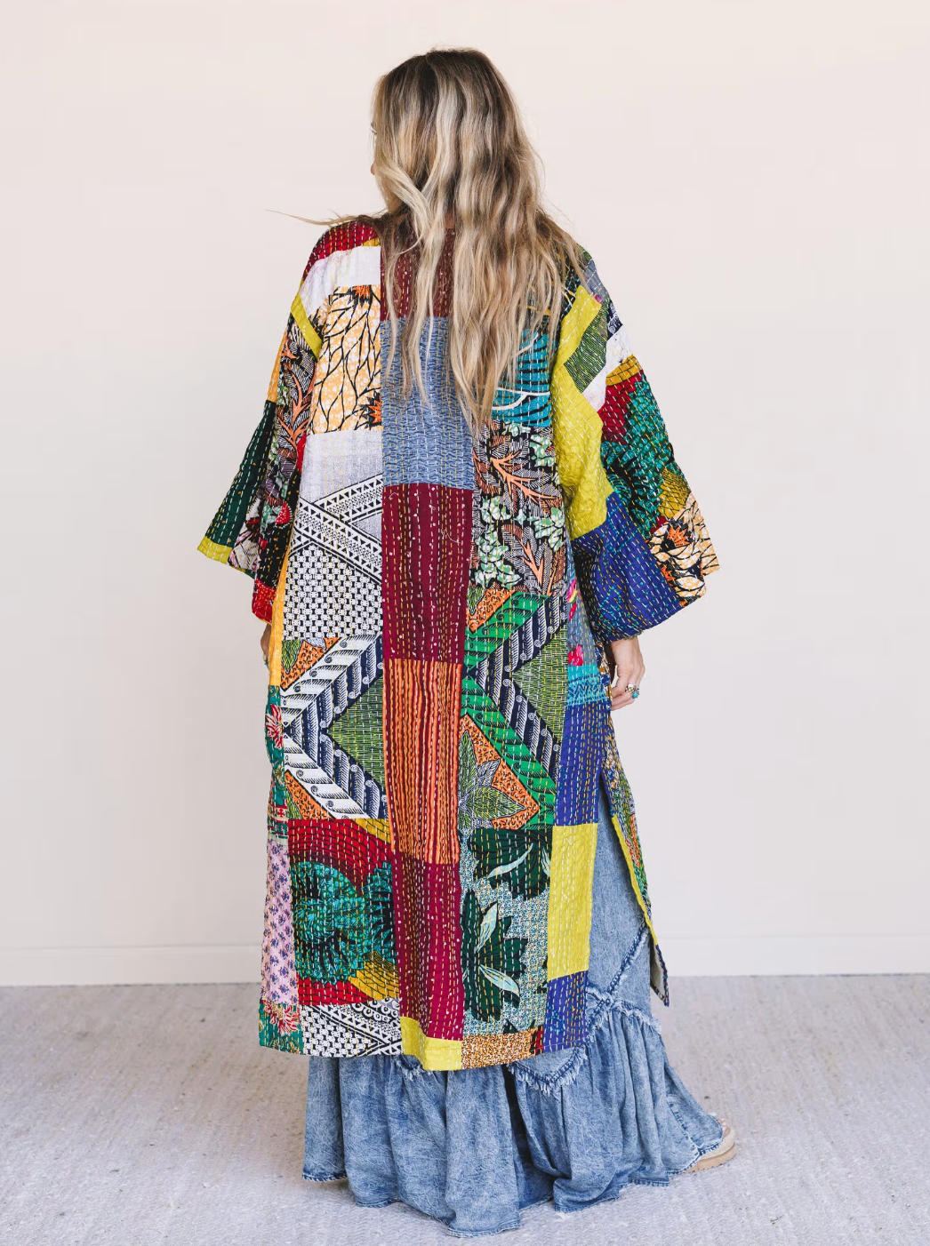 One-of-a-Kind Stargazer Quilted Kimono