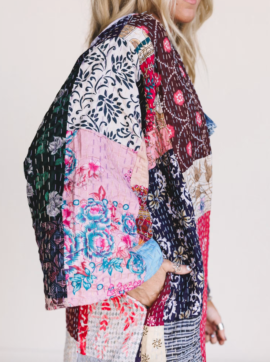 One-of-a-Kind Stargazer Quilted Kimono