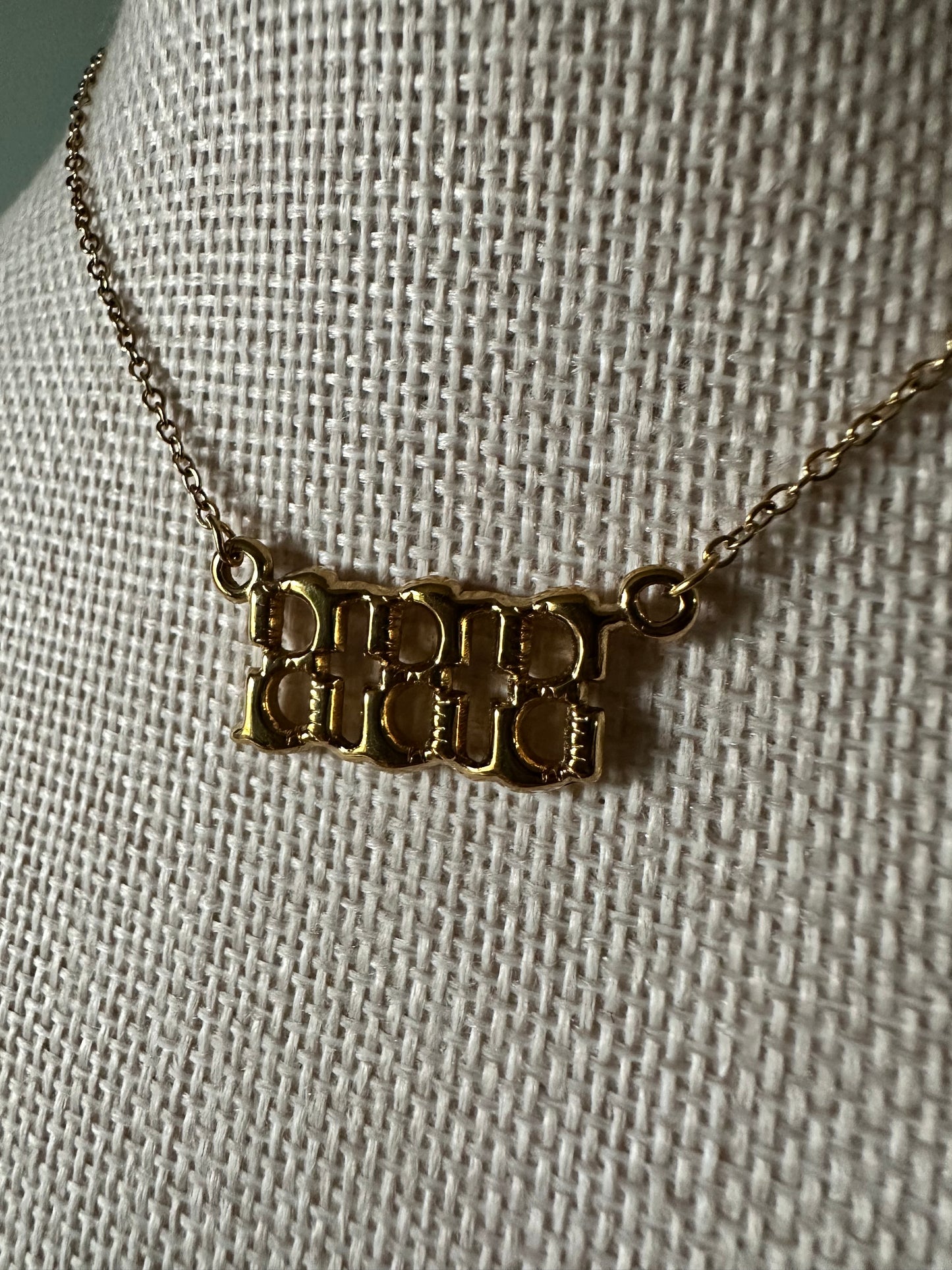 Bubble Angel Number Necklace