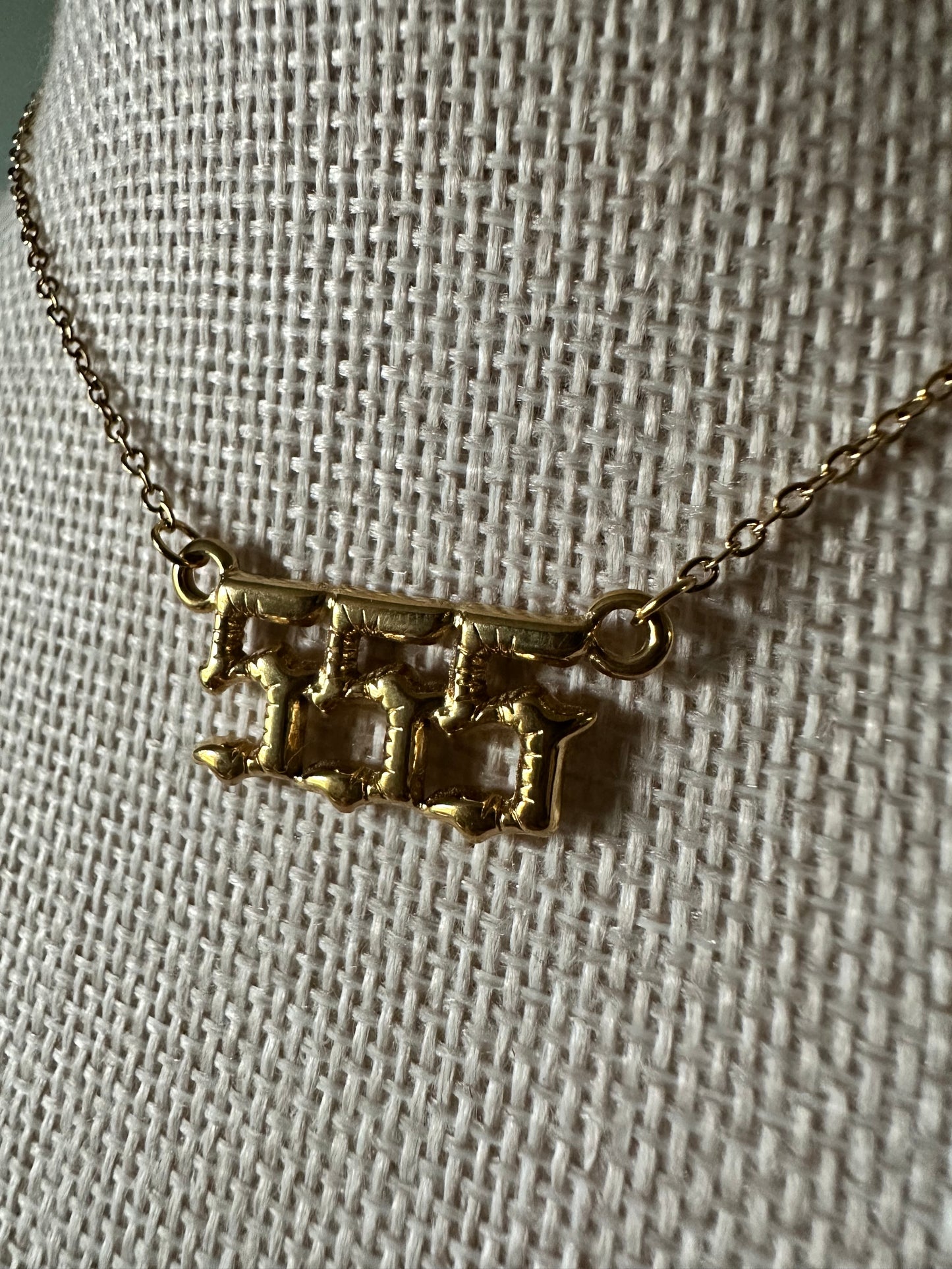 Bubble Angel Number Necklace