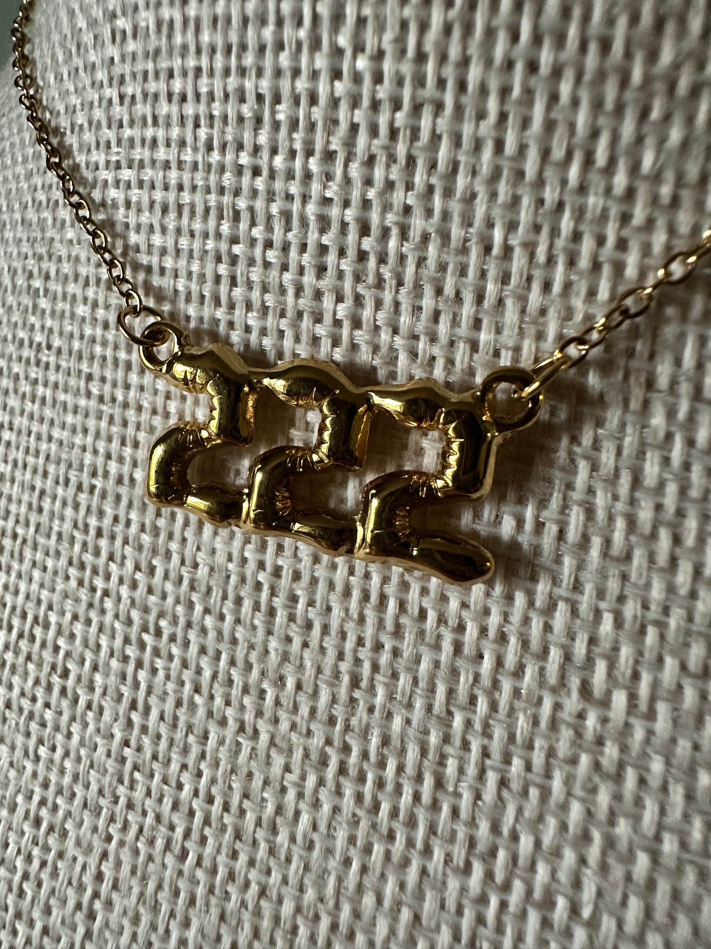 Bubble Angel Number Necklace