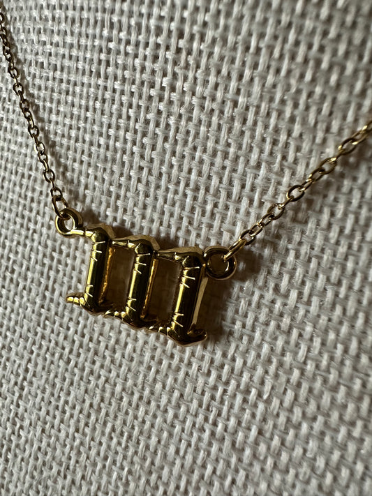 Bubble Angel Number Necklace