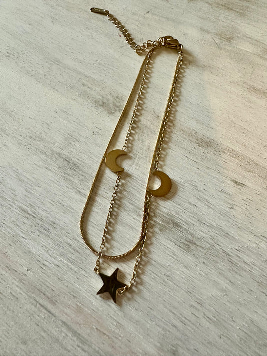Celestial Double Chain Anklet