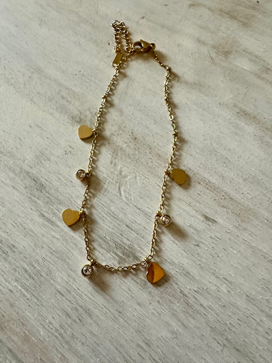 Heart Dainty Anklet