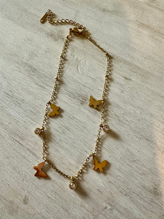 Butterfly Dainty Anklet