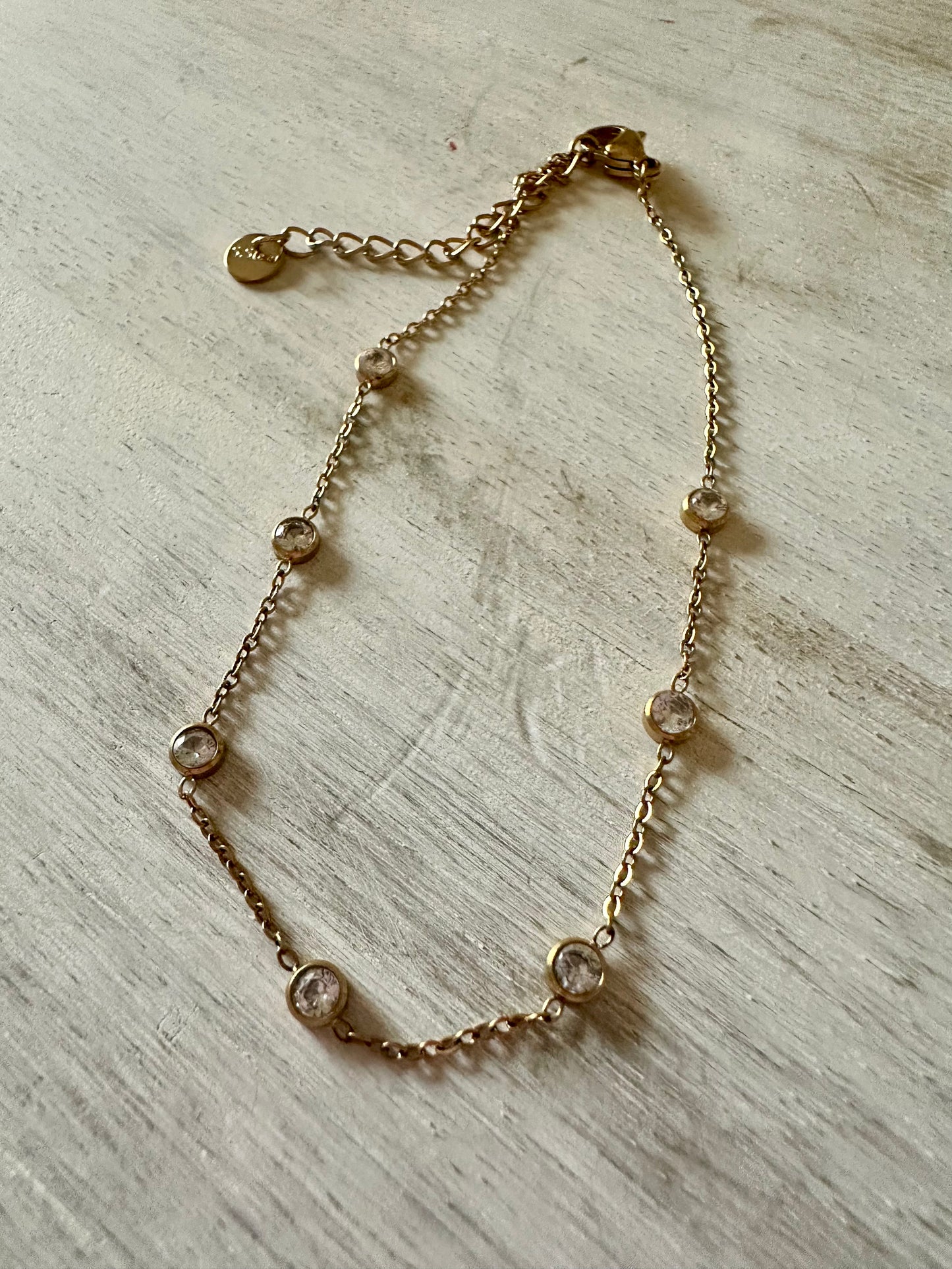 Dainty Crystal Anklet
