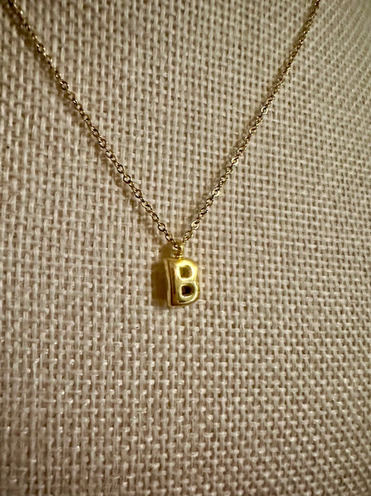 Dainty B Necklace