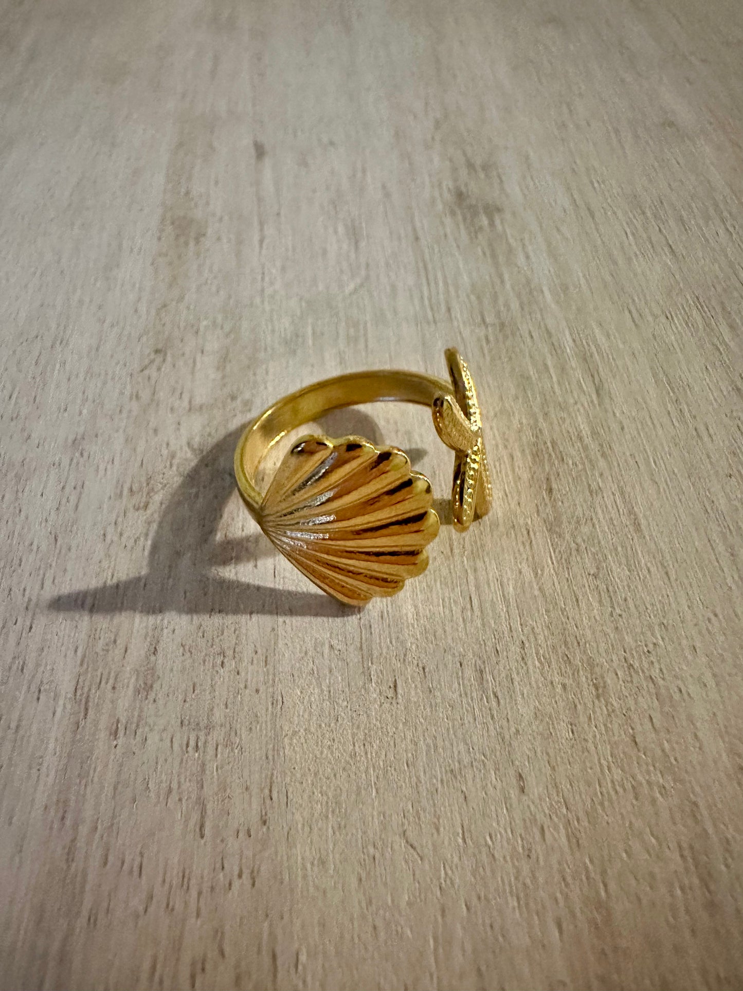 Scallop Starfish Ring