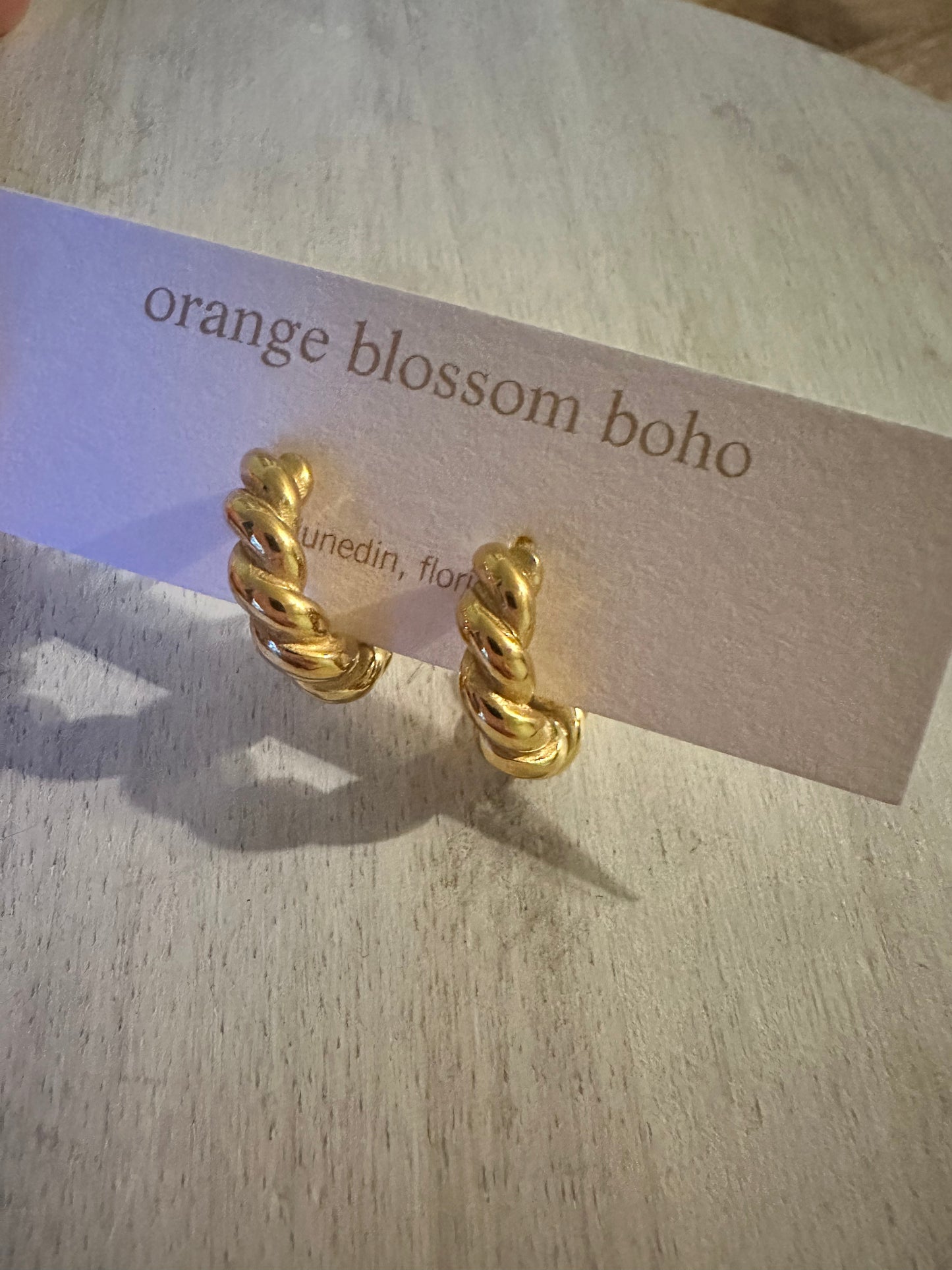 Twisted Hoop Earrings