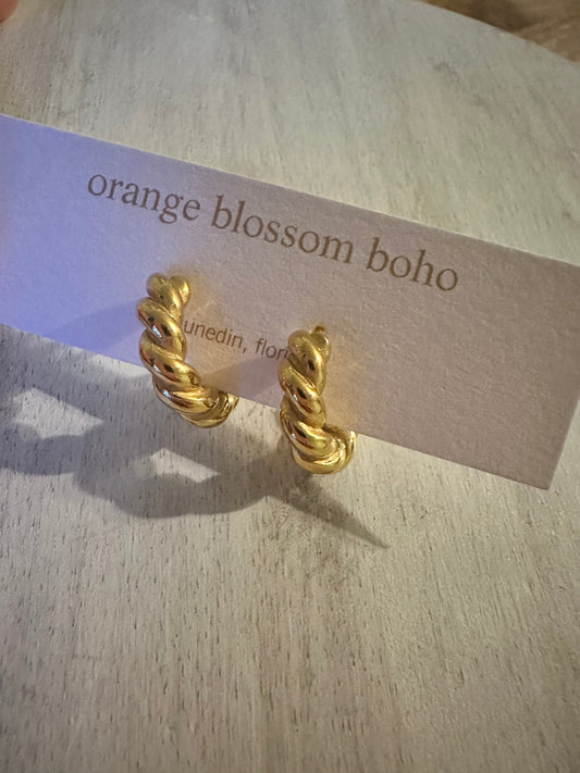 Twisted Hoop Earrings