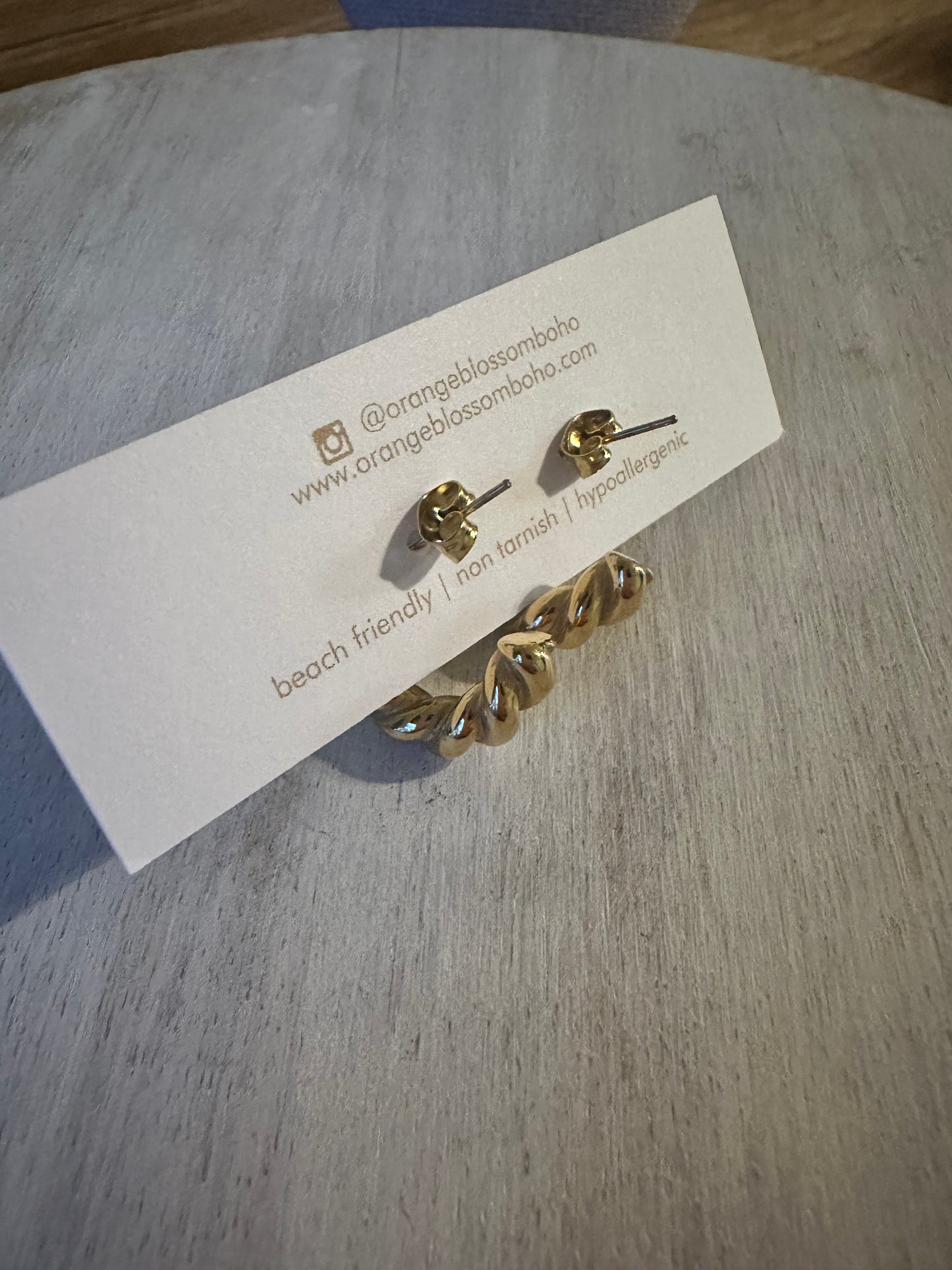 Twisted Hoop Earrings