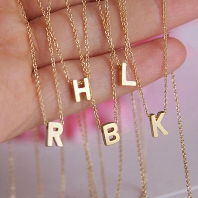 Dainty H Initial Necklace