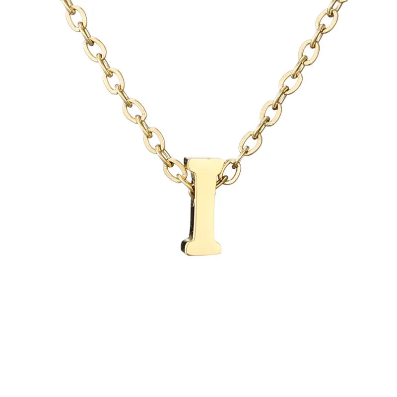 Dainty I Initial Necklace