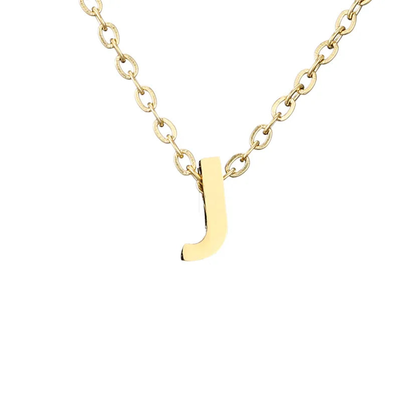 Dainty J Initial Necklace