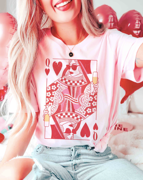 Champagne Queen of Hearts T-Shirt