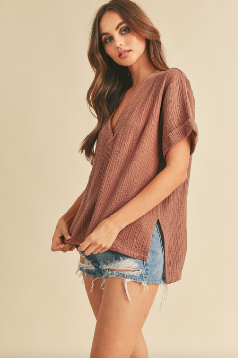 Hi Low Hem Cotton Top