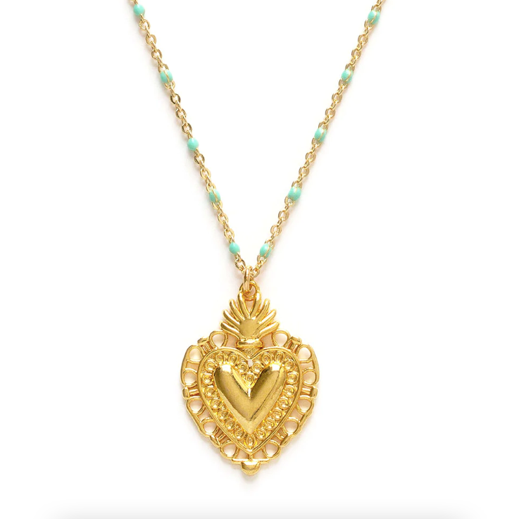 Flame of Love Gold Plated Necklace