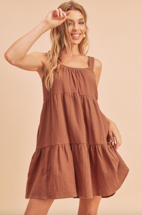 Terracotta Tiered Sundress