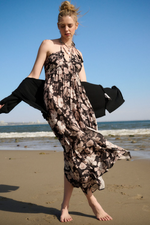 Elegant Blooms Maxi Dress