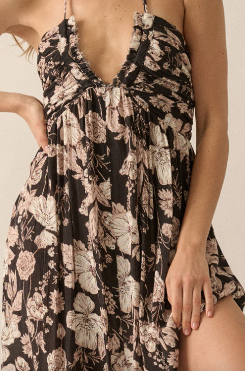 Elegant Blooms Maxi Dress