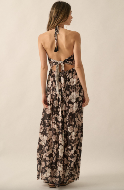 Elegant Blooms Maxi Dress