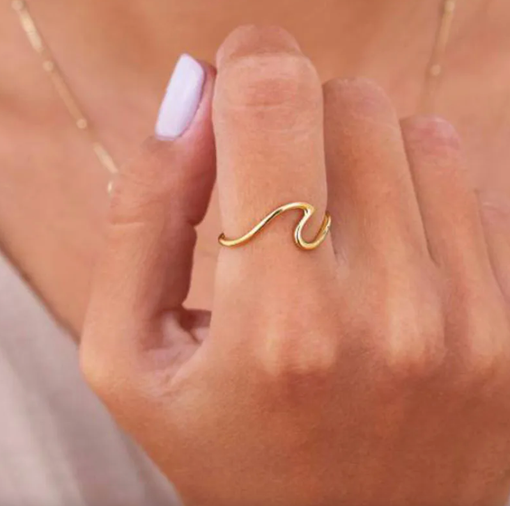 Wave Ring Gold