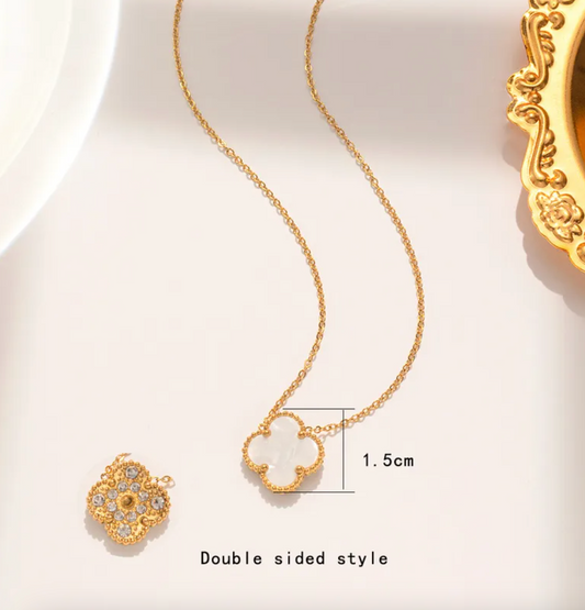 Clover Double Sided Necklace