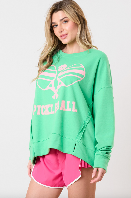 Green Pickleball Sweatshirt