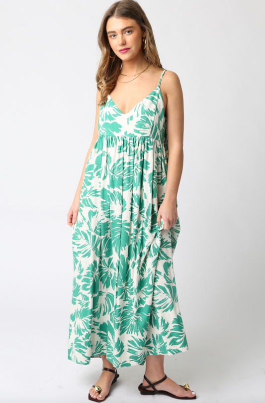 Pretty Palm Maxi Dress