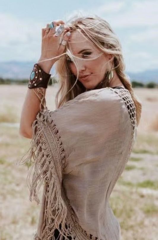 Dreamy Macramé Kimono Mocha