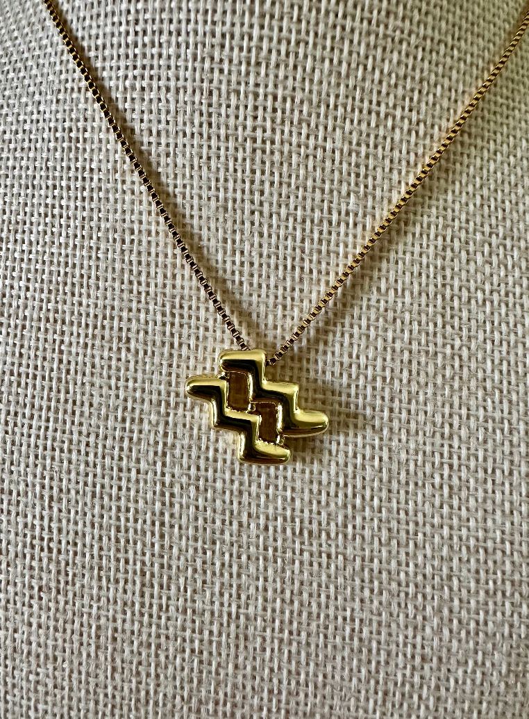 Bubble Zodiac Necklace