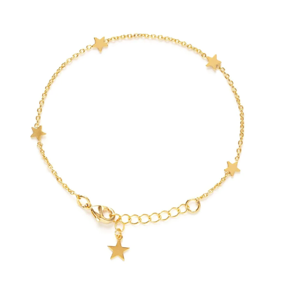 Star Chain Gold Plated Bracelet