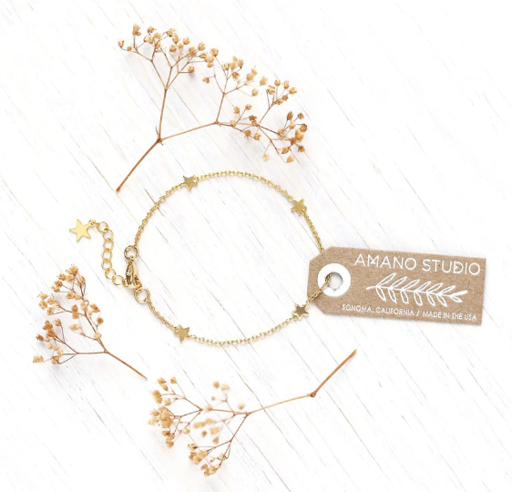 Star Chain Gold Plated Bracelet